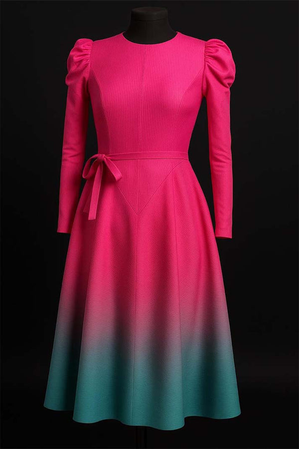 The Ombra Luxe Dress - Sunset Blush