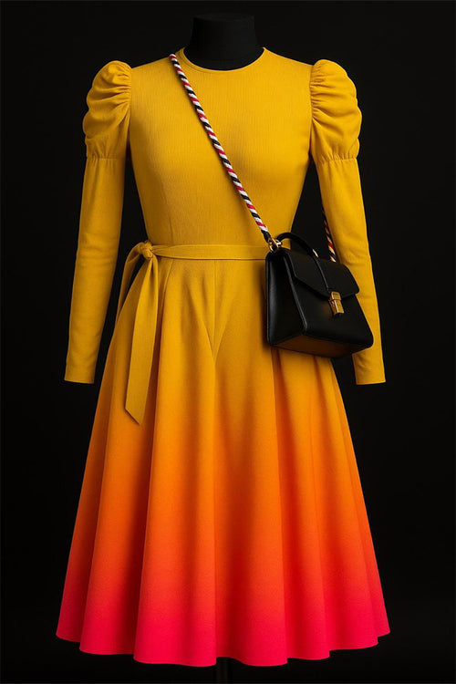 The Ombra Luxe Dress - Solar Flare