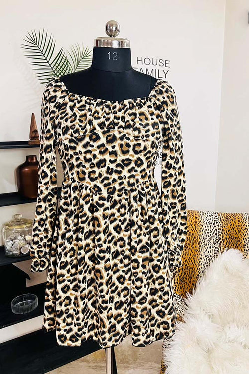 Fierce & Flirty Leopard Dress