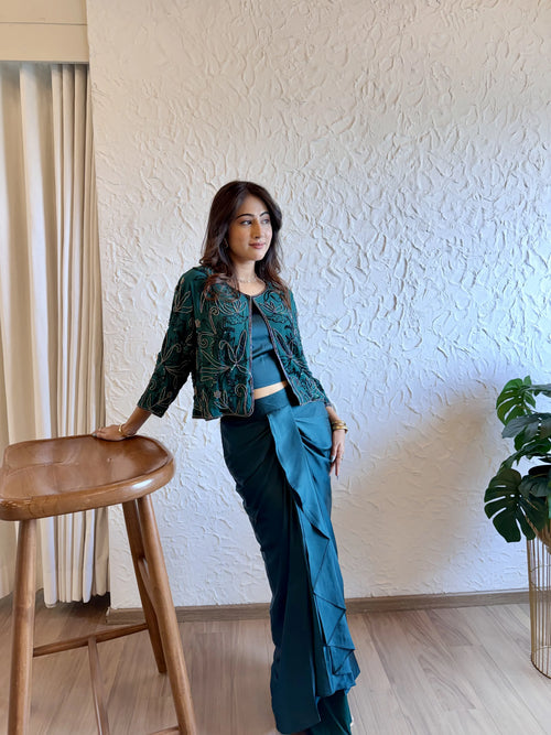 Emerald Drape Co-Ord Set