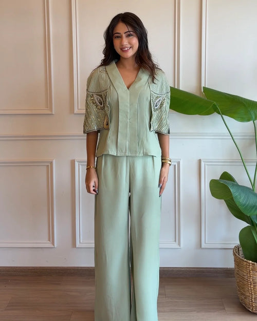 Sage Whisper Co-ord Set