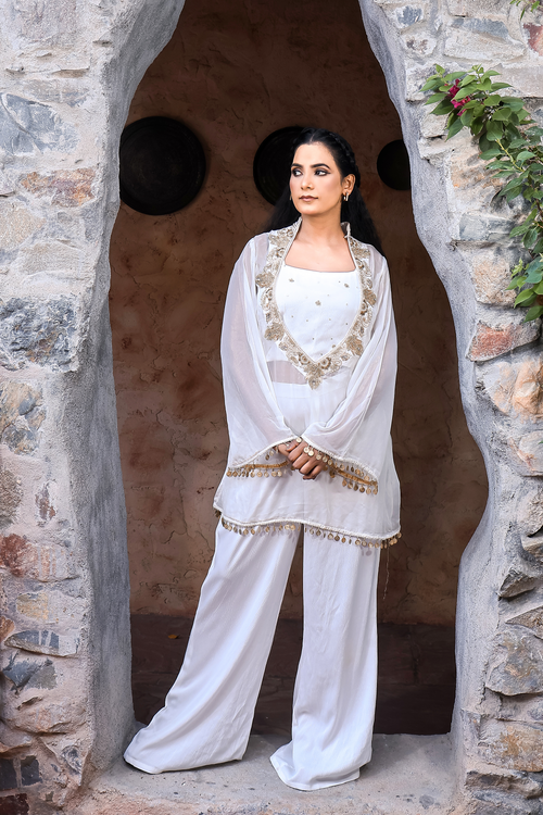 Ivory Grace – LV Chiffon 3-Piece Set