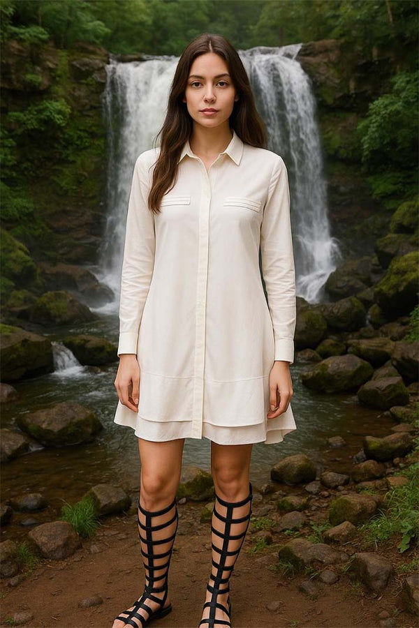 Whisper Falls Shirt Dress
