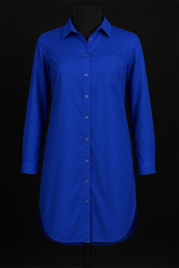 Azure Power Shirt Dress