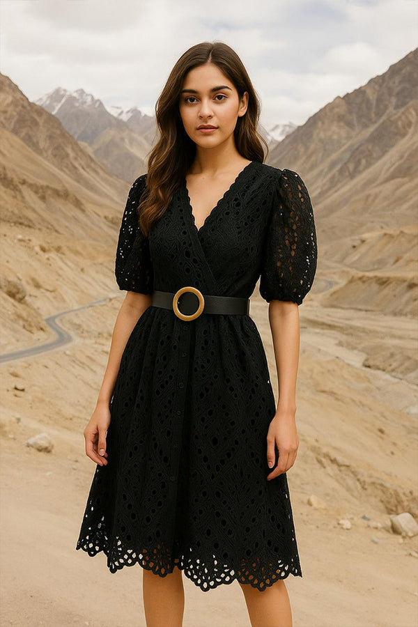 Grace Eyelet Midi Dress